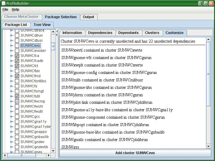 Cluster Addition